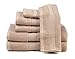 Premium Bamboo Cotton 6 Piece Towel Set (2 Bath Towels, 2 Hand Towels and 2 Washcloths) - Natural, Ultra Absorbent and Eco-Friendly (Platinum)