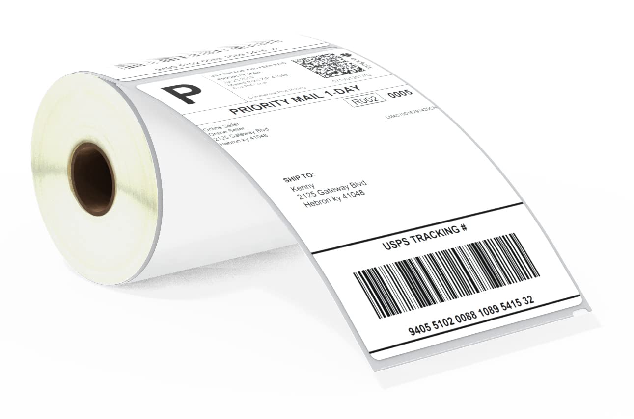 BETCKEY - 1 Rolls S0904980 Self-Adhesive Labels, 104mm x 159mm, 220 Extra Large Shipping Labels Compatible with DYMO LabelWriter 4XL, NOT Fit 550 or 5XL