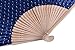 Salutto Hand Fan with Beautiful Fabric Musical Note Printed