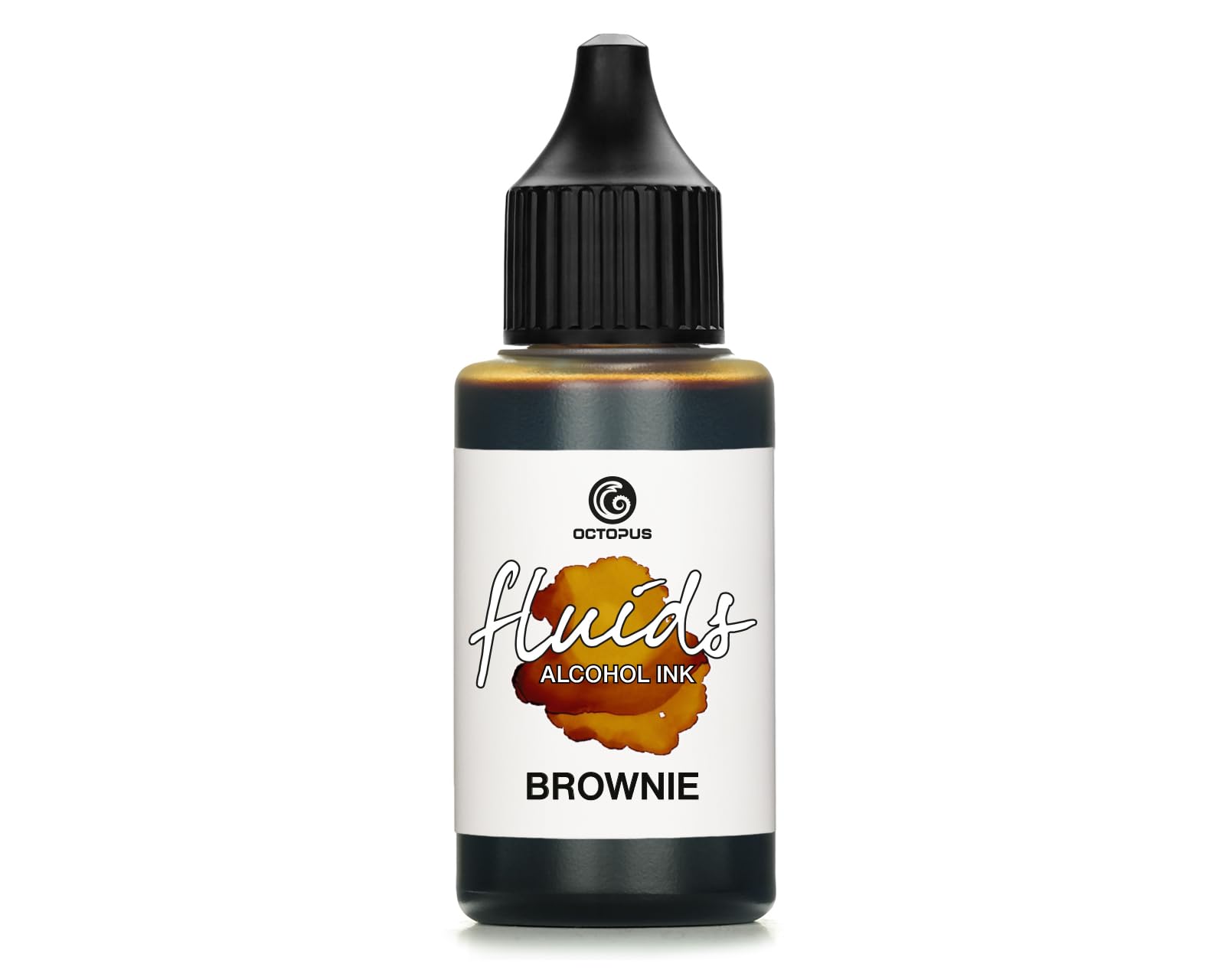30ml Fluids Alcohol Ink Brownie for Fluid Art and Resin, Brown