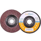 40 Grit Flap Discs, 4.5" x 7/8", 10PCS Sanding Grinding Wheels by LotFancy, Aluminum Oxide Abrasive, Type#27
