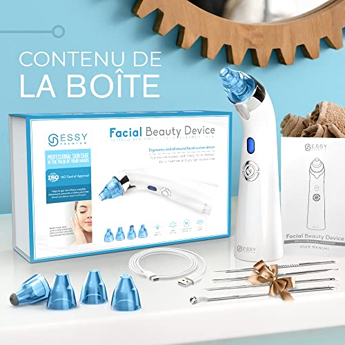 Essy Blackhead Vacuum Cleaner Blackhead Remover Blackhead Remover Face Machine Machine Vacuum Blackhead Nose Skin Purifier Blackhead Extractor Blackhead Extractor Comedon Vacuum Cleaner Button Face Remove Button