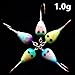 Krazywolf 45 Pieces Glow in Dark Ice Fishing Jig Kit