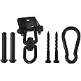 HOMPER Hammock Hanging Kit, 1000 lb Capacity Heavy Duty 360° Rotate Swing Hooks for Chair, Yoga, Outdoor Patio Porch,Black