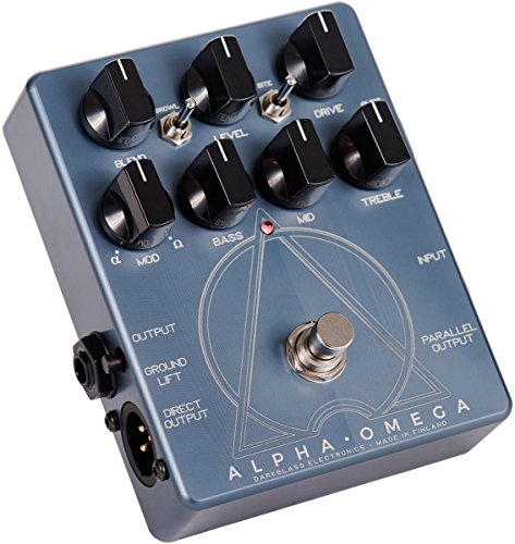 Darkglass Alpha Omega Bass Pre-Amp and Overdrive Pedal w/Cloth and 4 Cables