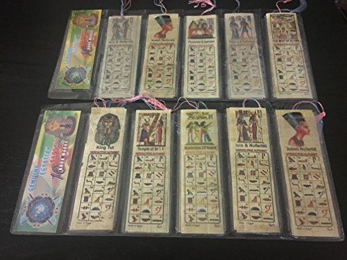 IRSE Office Lot Of10 Egyptian Genuine Papyrus BookMark Ancient Egypt 