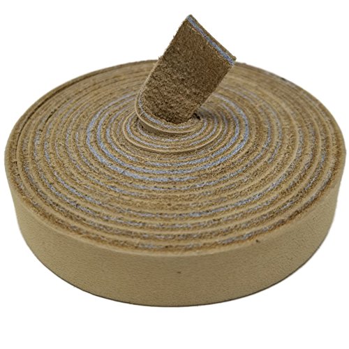 Thin Leather Straps By TOFL Crafts Leather Strips You Can Use. 1/16" Thick, 1/2" Wide and 72" long (Neutral) - Thumbnail 3