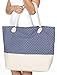 SERENITA Extra Large Cotton Canvas Beach Tote Bag. Shopping Grocery Travel Gym Yoga Pool Shoulder Bag
