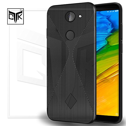 TheGiftKart Hybrid Design Leather & Brushed Finish Anti Slip Rugged Back Case Cover For 10 Or E / 10.Or E / Tenor E (Bla
