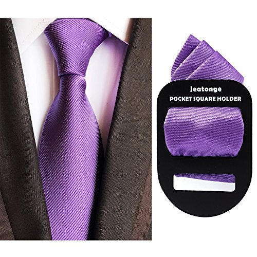 Lot 6 Pcs Mens Ties and 6 Free Matching Pocket Squares, Men's Classic Tie Necktie Woven Jacquard Neck Ties Gift box packing (6+6 style 01)