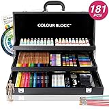 COLOUR BLOCK 181 pc Mixed Media Art Set in Durable