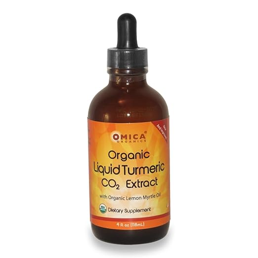 Omica Organics Certified Organic Liquid Turmeric Extract 4 oz Health & Personal Care