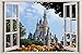 Disney Castle 3D Window Decal Wall Sticker Home Decor Art Mural Kids J168, Regular