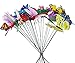 Homgaty 25Pieces Colourful Garden Butterflies Dragonflies On Sticks Butterfly Stakes Patio Ornaments Plant Outdoor Yard Decoration