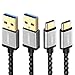 UGREEN USB C Cable 6FT 2 Pack, USB A 3.0 to USB Type C Quick Charge 3.0 Fast Charging Cable Compatible with iPad Pro 2018 Galaxy S9 S8, Google Pixel, Nintendo Switch, GoPro Hero 7 6 5, LG V20 V30 G5