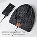 Enjoybot Bluetooth Beanie Wireless Knit Winter Hats Cap with Built-in Stereo Speakers and Microphone for Outdoor Sports (Unisex, 002-Charcoal)