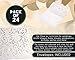 Laser Cut Blank Invitations with Envelopes 5 x 7.25 Inches (Set of 24)
