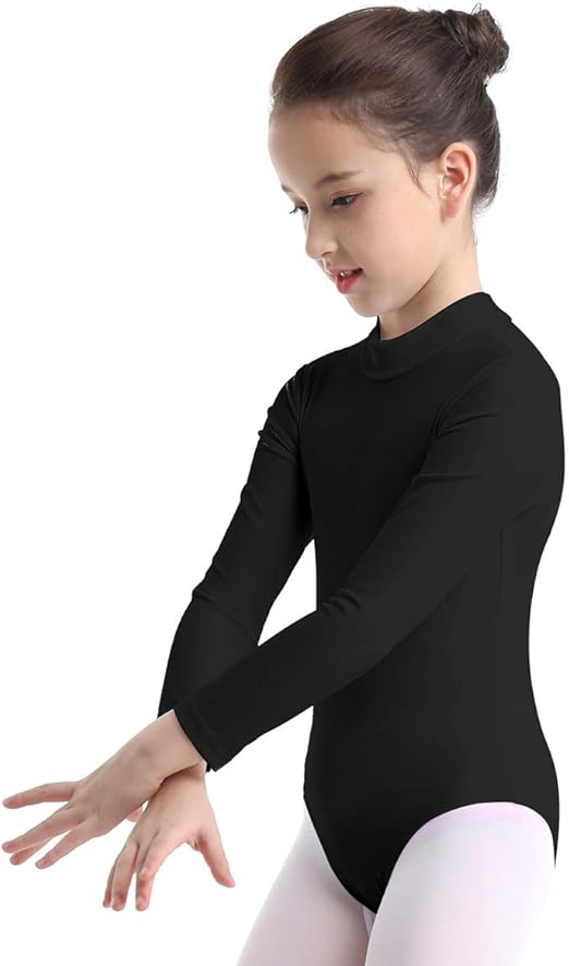 Download Amazon.com: winying Girls Mock Neck Long Sleeves Keyhole ...