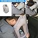 Xueyan Inflatable Daydreamer Face Pillow with Lunch Break Travel Packsack and Luggage Clip - Gray