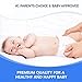 Crib Mattress Protector Pad 2/pack ORGANIC BAMBOO All-IN-ONE crib sheets / protector by Green Comfy Baby WATERPROOF fitted sheet crib pad cover 11