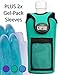 Organized Empire Insulated Water Bottle Holder with Shoulder Strap Sling + 2 Freezable & Microwave Gel-Pack Sleeves for hot/Cold Use as Breastmilk Cooler Bag, Portable Bottle Warmer or Drink Carrier