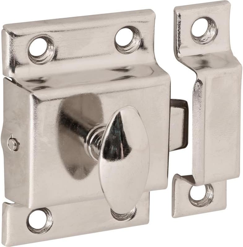 Hardware Solutions Cabinet Wardrobe Catch 54mm Nickel Plated with Fixings
