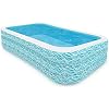 heytech Family Inflatable Swimming Pool, 118″ X 72″ X 22″ Full-Sized Inflatable Lounge Pool for Kiddie, Kids, Adult, Toddlers for Ages 3+, Outdoor, Garden, Backyard Summer Water Party Blow up Pool…