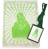 Devotional Scapulars Green Cloth Scapular with