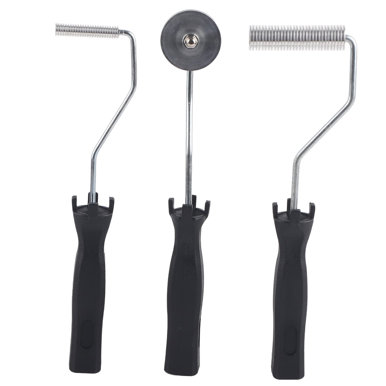 Fiberglass Roller Tools Kit, 3Pcs Aluminum Alloy Fiberglass Bubble Laminating Roller Handle Set for Tub Bathtub Boat Repair(3pcs/Set)