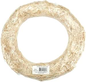 FloraCraft Straw Wreaths, 14-Inch Straw Wreath