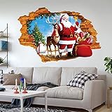 Christmas Wall Decals - Coerni Removable Waterproof Wall Stickers 27.6'' * 19.7''