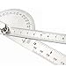 HanYan Angle Finder Both Arms Stainless Steel Protractor with 0-180 Degrees Angle10 inch,250mm, 30cm Scale Angle Finder Ruler