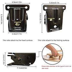 YukaBa Foldable Support Bracket-Self-Locking Hinge