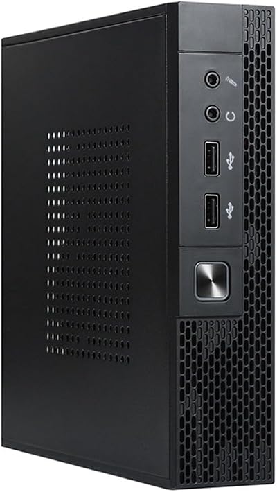Peowuieu TX02 ITX Computer Case Mini Desktop HTPC Industrial Control Black SPCC