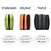 LIHIT LAB Large Capacity Triple Zipper Pencil Case For School Office College, Big Capacity 8 Compartments Pencil Bag Holder Adults Teen Boys Girls, Travel Cosmetics Storage, Jet Black (A7556-124)