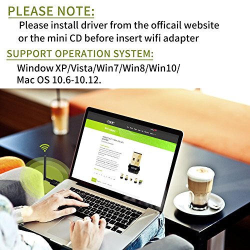 EDUP USB WiFi Adapter AC600M for Desktop PC, Wireless USB Network Adapters Dual Band 2.4G/5.8Ghz Wi-Fi Dongle, Compatible with OS Windows 11/10/8.1/8/7/XP & Mac 10.6~10.14