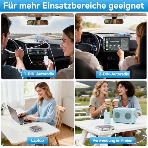 External Car CD Player with Anti Skip Function and AUX