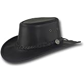 Barmah Hats Squashy Fullgrain Leather Hat - Item 1026