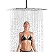 Sd Rain Shower Head 16 Inch Rainfall Square Shower Head Polished Chrome Stainless Steel Ultra Thin Waterfall Shower Head Full Body Coverage with Silicone Nozzle Easy to Clean and Install