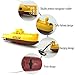 EUDAX Mini RC Water Boat Toy Remote Control Boat Plastic Model Submarine Ship Electric Toy Waterproof Diving in Water indoor Toys for fish tank pools Kids Gift (Yellow)