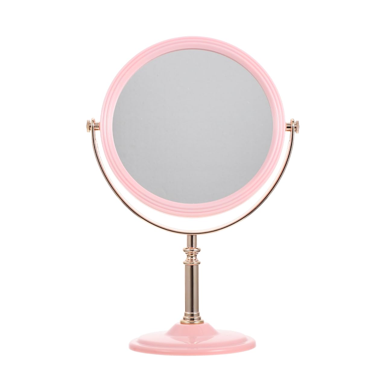 DRESSOOS Round Double-Sided Dressing Mirror - 40Cm Aesthetic Tabletop Makeup Mirror for Bedroom Living Room and Travel
