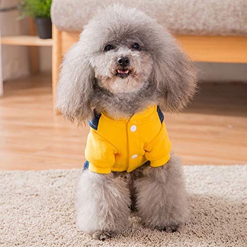 Dog Costume Clothes, Cute Denim Overalls for Small & Medium Pets, Boy