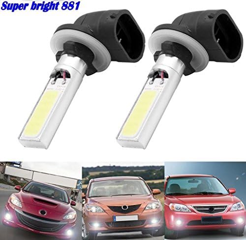 2x H27W/2 881 10W H27 LED COB Fog Driving Light Daytime Running Light Projector LED Bulb