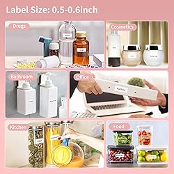 JADENS Label Maker Machine with Tape, D110 Portable