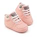 OOSAKU Baby Non-Slip First Walking Shoes Fashion Breathable Rubber Sole Sneaker (12-18 Months, Pink)