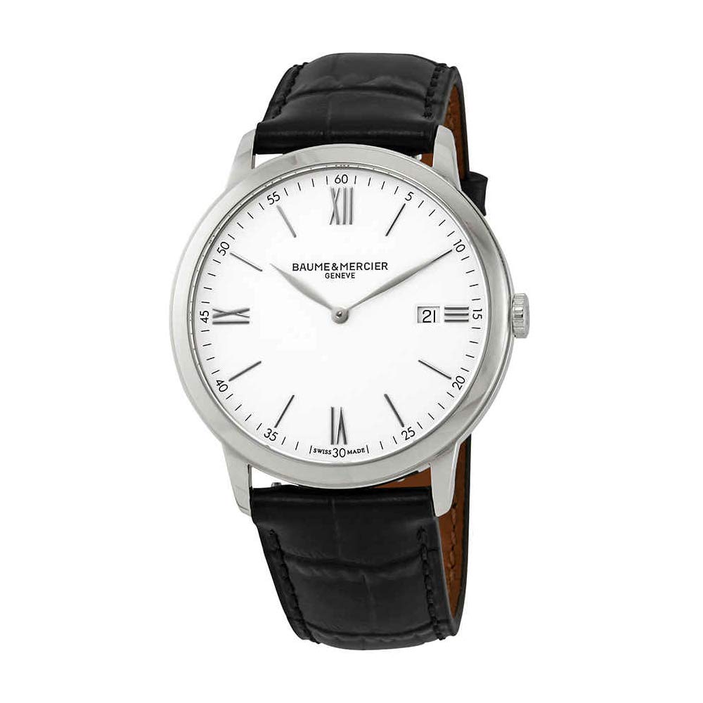Amazon.com: Baume et Mercier Classima White Dial Mens Watch 10323: Watches