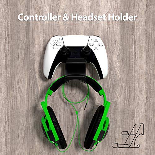[Latest Version] Controller and Headphone Holder Stand with Cord