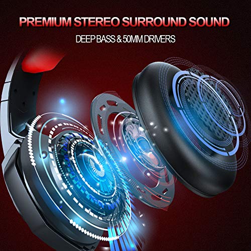 Motast-Auriculares-Gaming-con-Cable-para-PS4Xbox-OneNintendo-Switch-Cascos-Gaming-con-Bass-Surround-Auriculares-con-Microfono-Cancelacion-de-Ruido-Auriculares-Diadema-con-35mm-Jack-con-Luz-LED