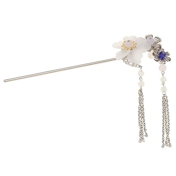 Homyl Flower Hair Stick Chopsticks Bun Holder Metal Hairpin