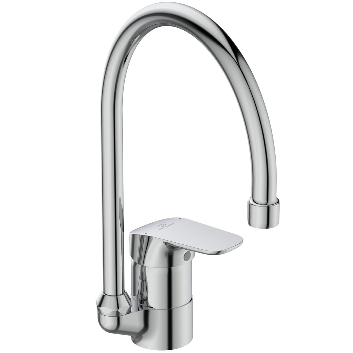 Ideal Standard - Ceraflex, Single Lever Tubular high spout Mixer with Horizontal Handle, Chrome